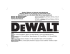 Instruction Manual - DeWalt Service Technical Home Page