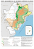 mapa esquemático do sistema aqüífero guarani