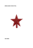 Enfeite estrela vermelho 14cm. Cód: 39189