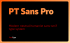 PT Sans™ Pro