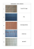 Stoffauswahl / Fabric Selection 1. braun/rot/orange 2. blau 3